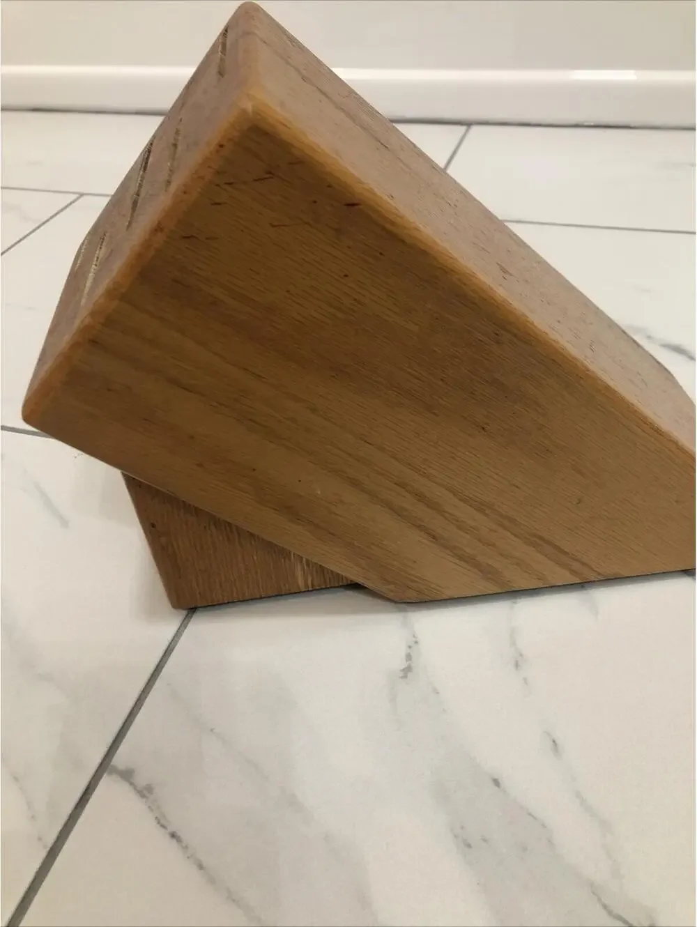 CUTCO 5 Slot Gourmet Knife Block‎ Solid Honey Oak (Block only)